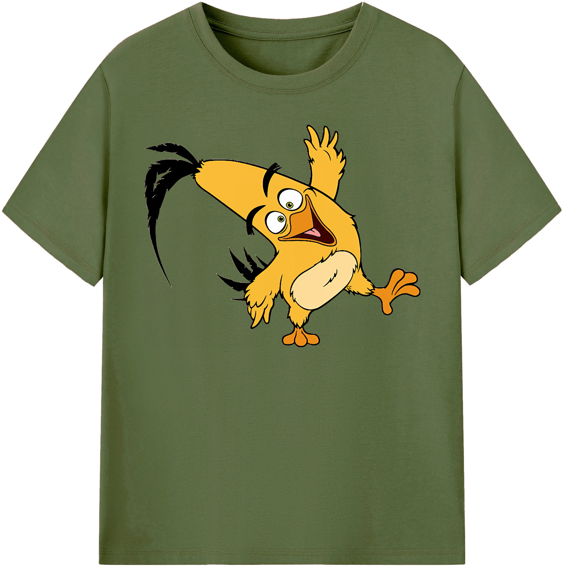 （画像用） Angry Birds アングリーバード 綿100％半袖Tシャツ（フロントプリント）